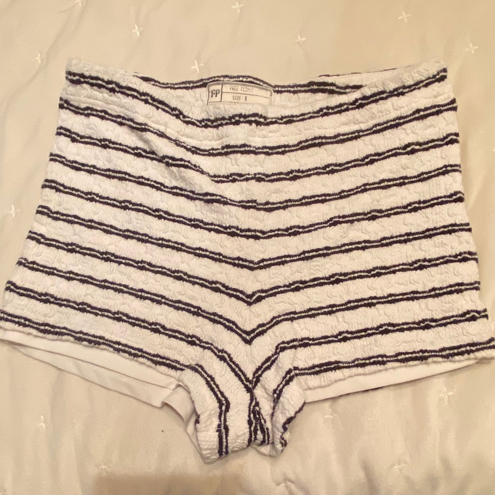 Free People Striped Shorts